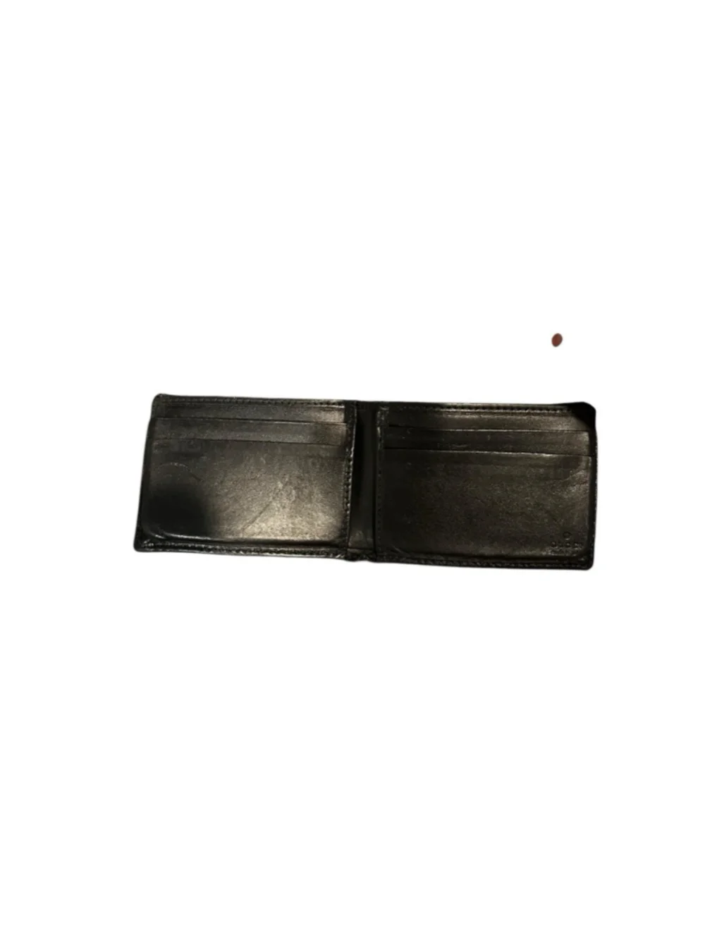 Authentic Gucci Imprime Black Bifold Wallet Defect Vintage Box Dust Bag Included - Picture 4 of 7